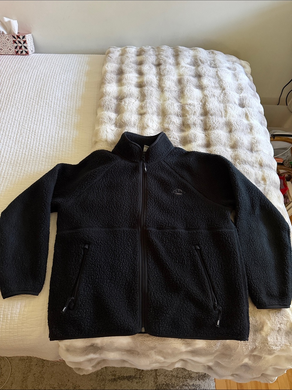 Black polartec fleece